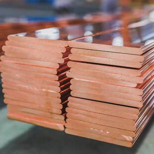 圆边紫铜排接地汇流红铜排空开连接排接线地母导电铜排镀锡铜条