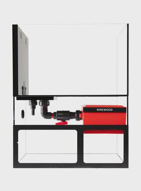 2024萤火虫久物新款桌面底滤鱼缸极窄侧溢流背溢流超白玻璃水族箱