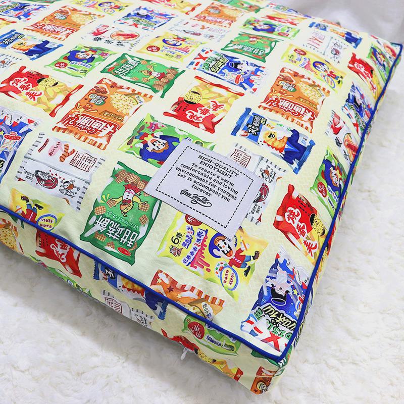 四季狗窝帆布可拆洗耐磨耐咬网红款猫窝宠物用品夏季棉卡通狗垫子