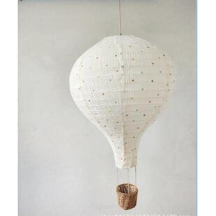 ins新款儿童房纯手工布艺热气球童模拍照道具家居装饰热气球灯罩