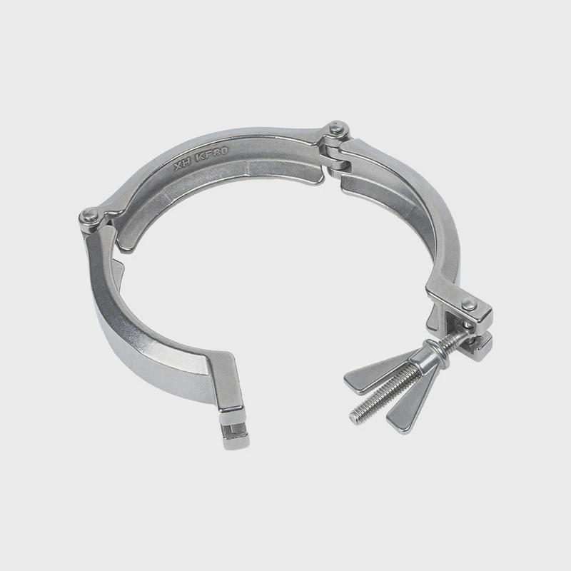 SS304不锈钢KF真空三节卡箍管抱箍固定卡扣紧固KF80/100/160/200