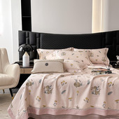 2024新款 50天莱赛尔银萃单件印花镂空款 夏凉被双人空调薄被天丝