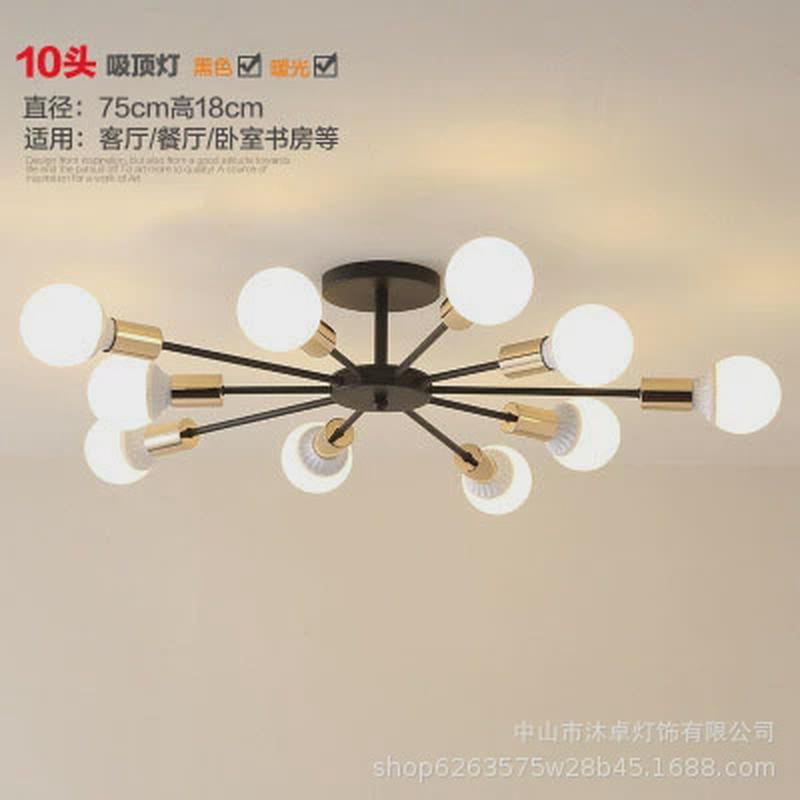 北欧客厅吊灯家用现代简约餐厅吸顶灯创意个性走廊工业风卧室灯具