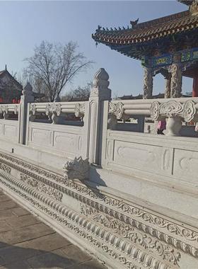 石栏杆天然花岗岩石栏杆护栏围栏青石浮雕石雕栏板河道石材护栏