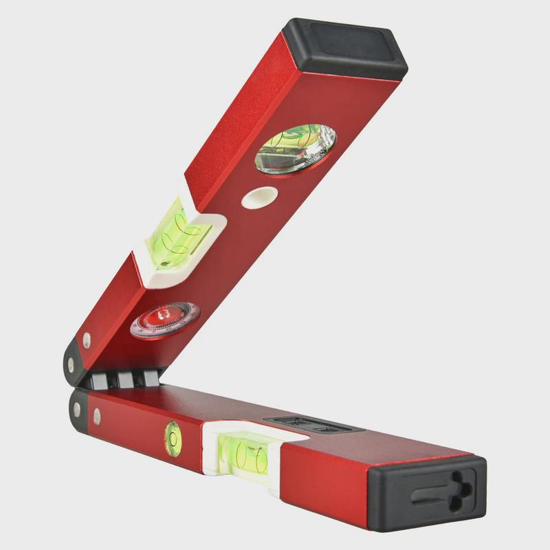 找平铝合金多功能2折高精度激光水平尺折叠木工工具平衡仪加厚