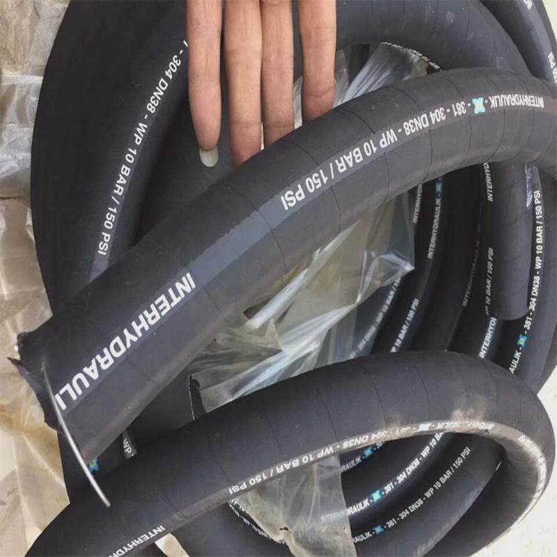 煤矿输水水龙管钢丝低压胶管夹布耐磨输水喷砂高温耐油橡胶软管