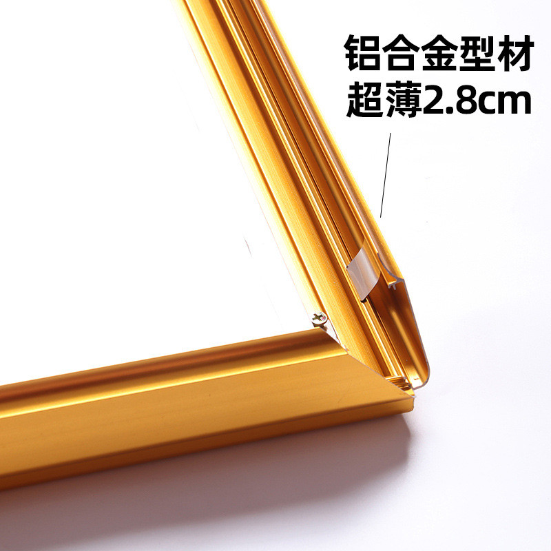 led超薄灯箱四边铝型材开启式奶茶店价目表挂墙悬挂发光招牌批发