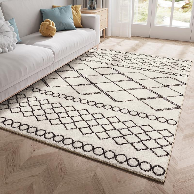 沙发高档客厅地毯家用素色北欧简约前茶几毯轻奢高级感地垫设计感