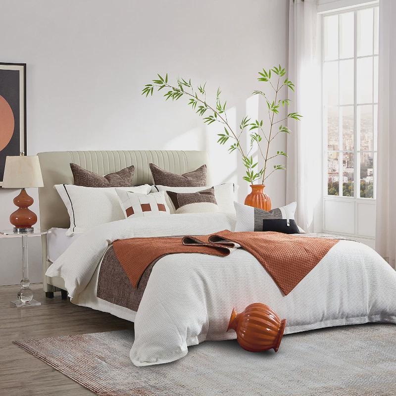 现代简约家具展厅卖场床上用品样板间软装多件套套件中心床品售楼