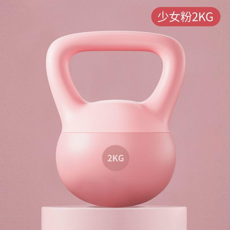 软壶铃女士健身家用器材翘臀哑铃男士运动塑形器材深蹲提壶练