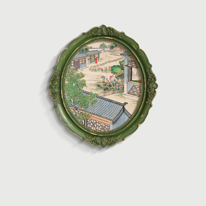 红楼梦周边雕花法式中国风古典玄关装饰画餐厅客厅挂画新中式相框