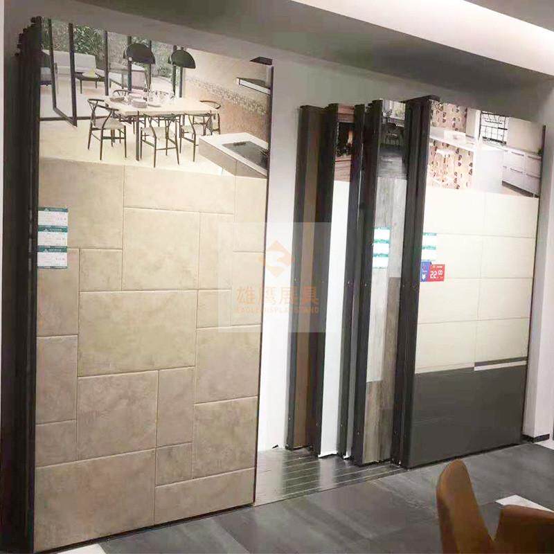 石材瓷砖展架陶瓷木地板瓷片落地式涂料展柜样品货架立式墙纸