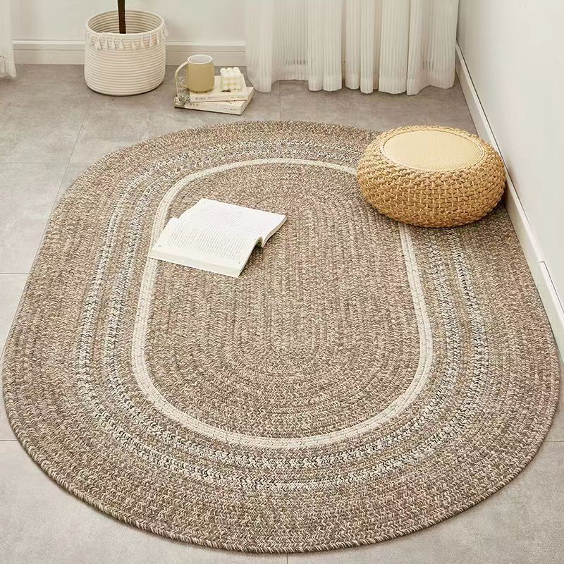 门垫羊毛半圆入户手工编织客厅沙发阳台地毯茶几卧室家用耐脏地垫