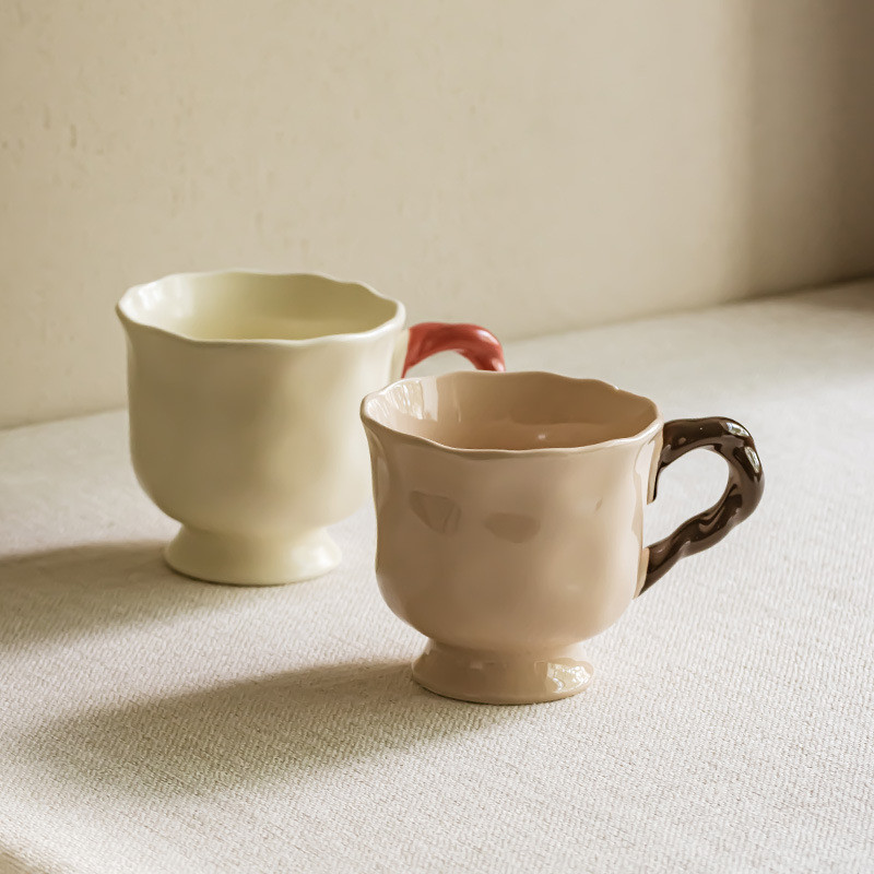治愈系陶瓷马克杯好看的杯子大容量水杯咖啡杯早餐牛奶杯喝水茶杯