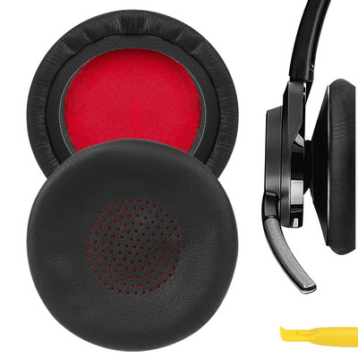 Geekria极客悦耳适用 缤特力 Plantronics Voyager Focus UC B825 2 UC头戴式耳机棉 蛋白皮 黑色款耳机套