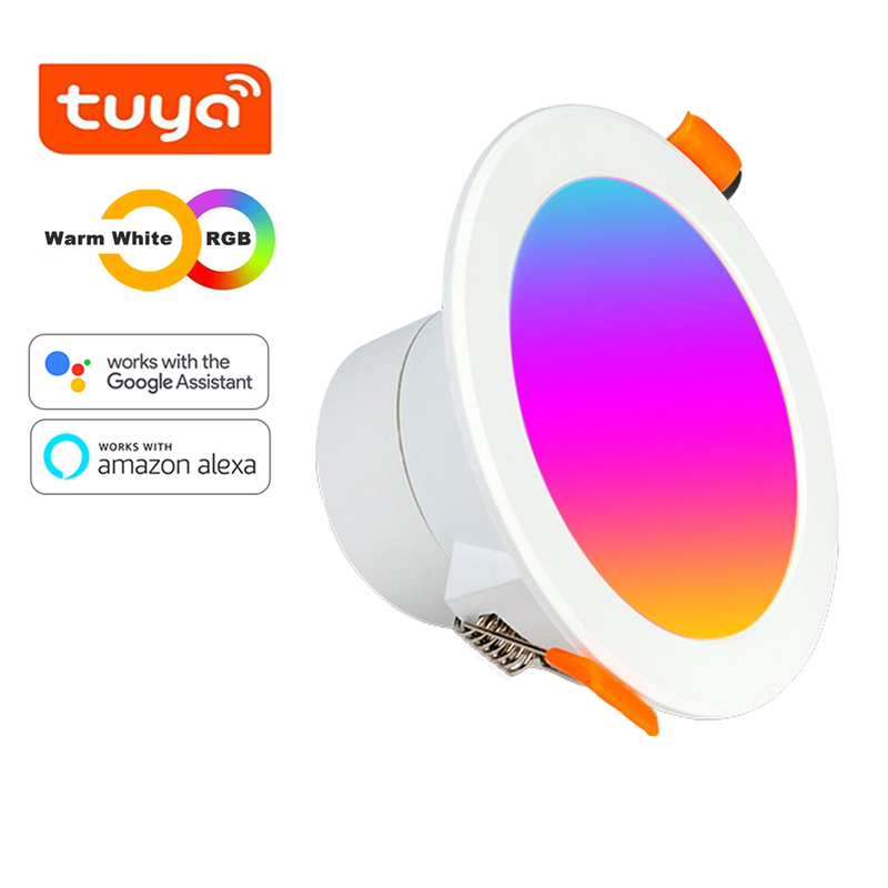 Tuya涂鸦智能筒灯射灯WiFi智能led/zigbee嵌入式家用RGBCW全彩12W