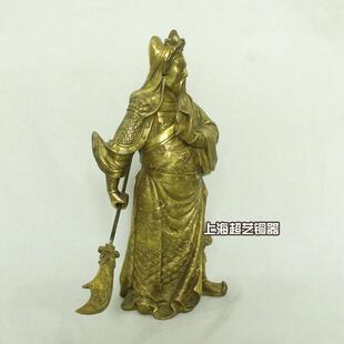 铜立刀关公摆件铜特大铜像金属礼品公司工艺品武财神