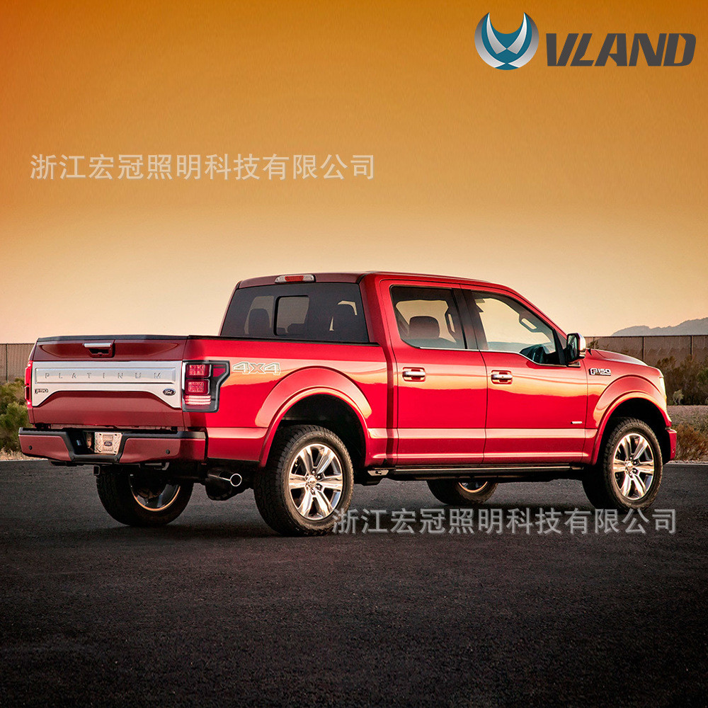热销改装后尾灯福特适用于2015-2020款f150猛禽刹车灯led汽车尾灯