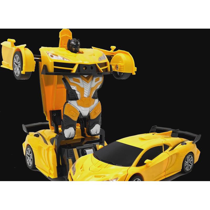 2.4G遥控变形汽车1:18变形赛车机器人仿真模型手势感应变形遥控车