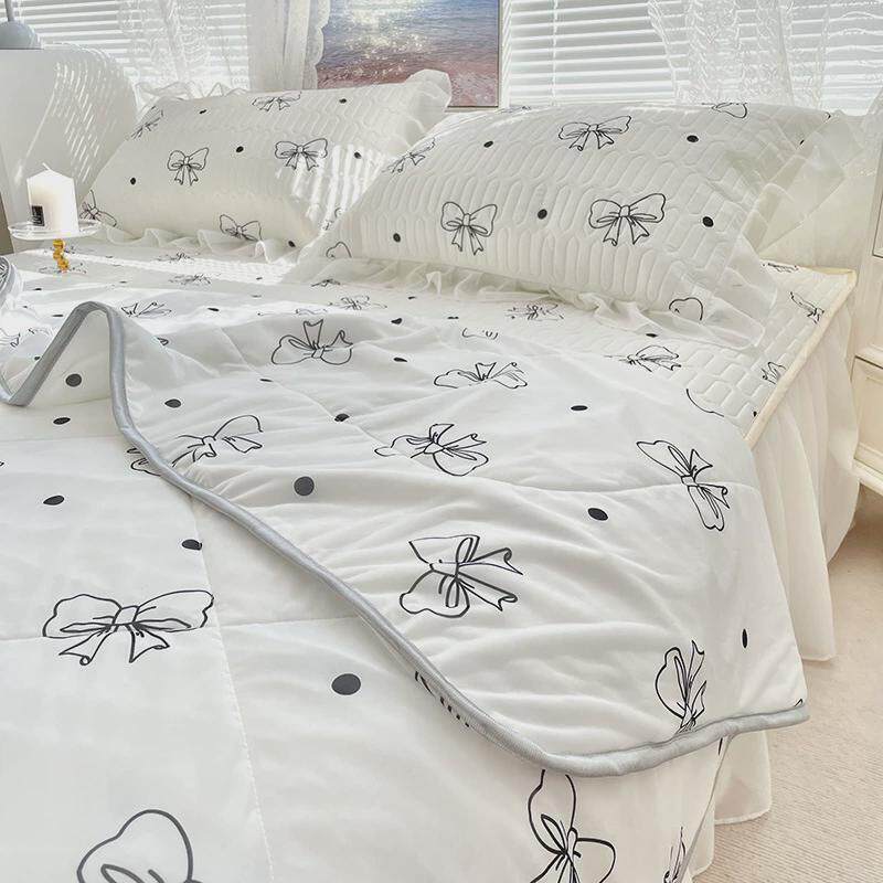 冰丝席公主乳胶凉席夏被四件套夏季床裙款新款可水洗空调被三新品