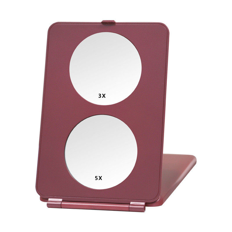化妆镜 3倍 5倍 放大镜迷你带灯1000led化妆镜台式单面毫安