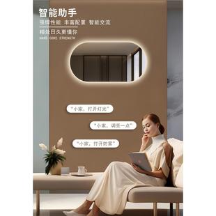 椭圆卫生间智能浴室镜化妆镜洗手间led带灯触摸屏除雾镜子壁新品