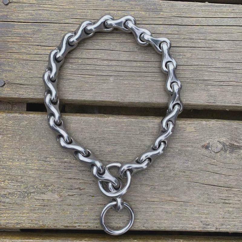 猛犬不锈钢狗脖圈中大型犬p链罗威毫米斯罗藏獒脖套8纳卡粗狗脖链