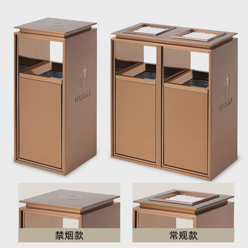 酒店垃圾桶立式滑轨商用过道用定做抽屉式静音垃圾桶不锈钢垃圾桶