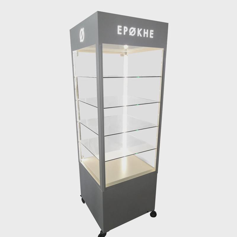 高端亚克力陈列架展厅落地有机玻璃展示柜商品led展架展示架定制