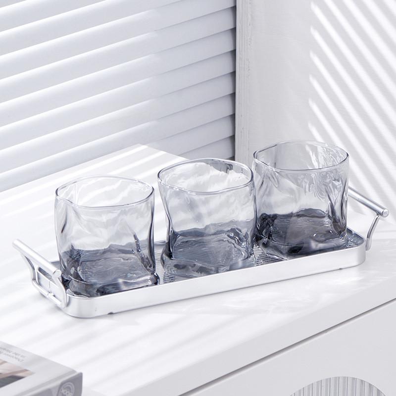 北欧简约创意ins玻璃洗漱杯刷牙杯子漱口杯情侣家用牙缸水杯套装