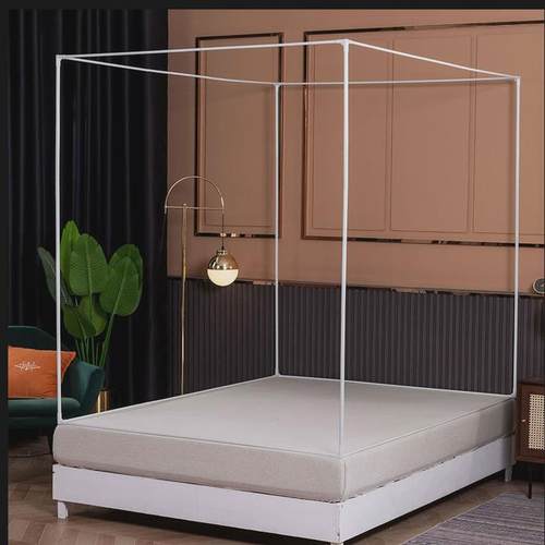 烤漆喷塑落地支架伸缩钓鱼杆加厚加粗宿舍家用蚊帐杆子坐床式架子