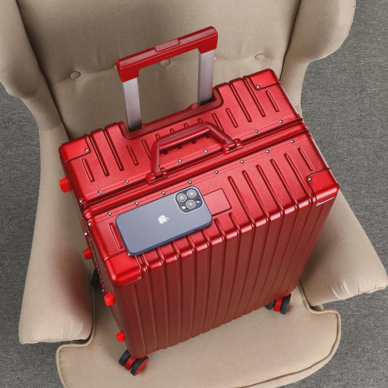 密码行李箱女旅行箱20寸男款pc材质学生2023新款结婚拉杆箱男士