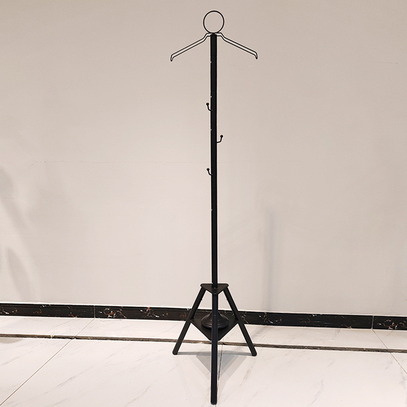 新款立式服装店挂衣架展示架卧室衣架置家用小型落地式三脚衣帽架