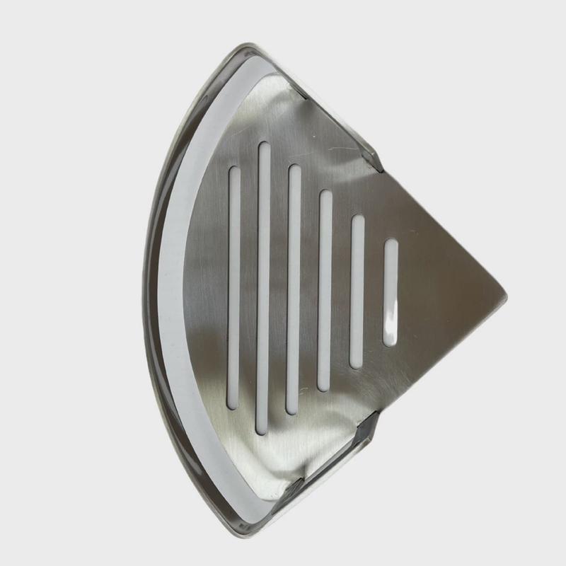 洗澡间收纳架转角不锈钢三角架卫生间浴室置物架免打孔厕所壁挂式