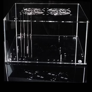 电脑机箱DIY亚克力透明机架开放式裸装机房主机箱主板支架可叠加