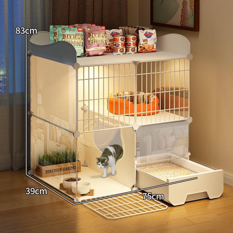 y2r猫笼子家用室内带猫砂盆不一体猫窝猫厕所占地一室一厅一卫猫