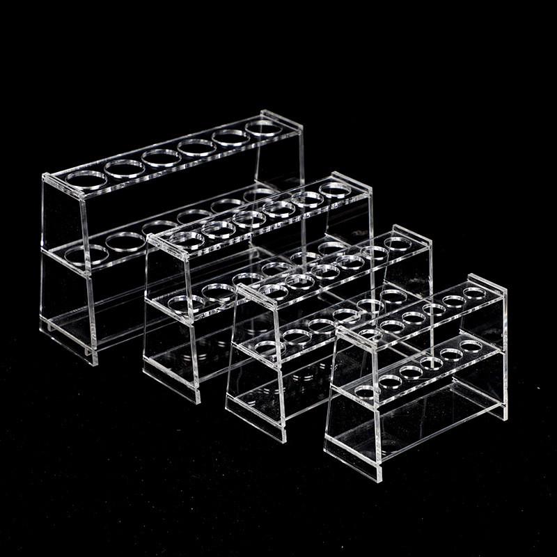 厂家销售试管架有机玻璃比色管架12孔单排试管架实验室耗材吸管架