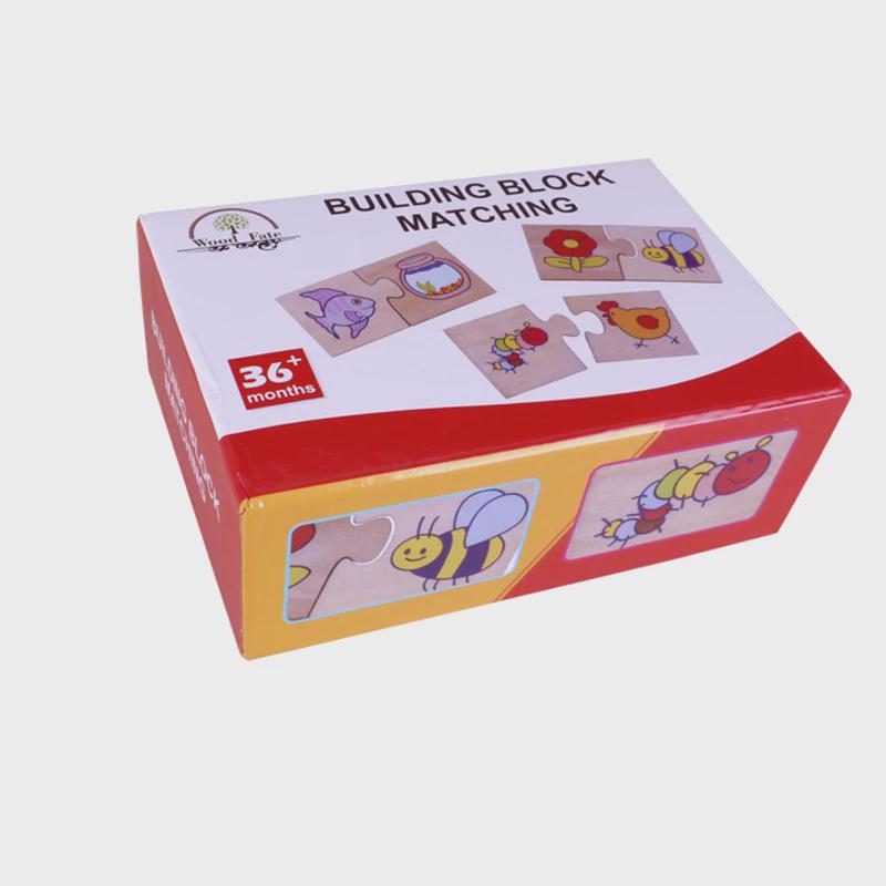 关联配对拼图逻辑思维训练动物找家幼儿园小班益智区科学区玩教具