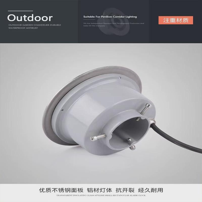 led喷泉灯防水七彩灯涌泉12v24v低压中孔灯景观灯水下水池鱼池灯