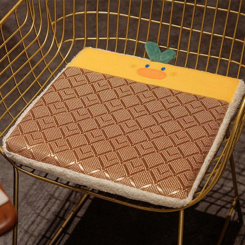 j6da记忆棉坐垫办公室久坐椅子垫屁夏季凉席学生夏天垫板凳子餐椅