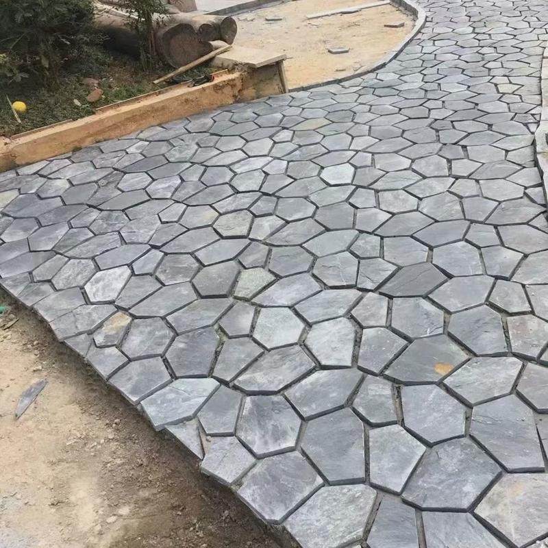 工厂直供天然青石板不规则冰裂纹碎拼网贴花园广场公园文化砖地铺,基础建材,天然大理石,淘宝优惠券,粉丝福利购,淘宝优惠卷