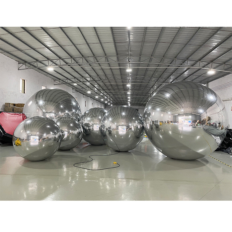 充气镜面球彩色炫彩反光球商场酒吧舞台反射装饰气模球婚庆道具