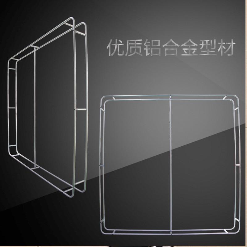 优质铝合金双层定制弹力布展示架广告防水便携式易拉宝背景展架