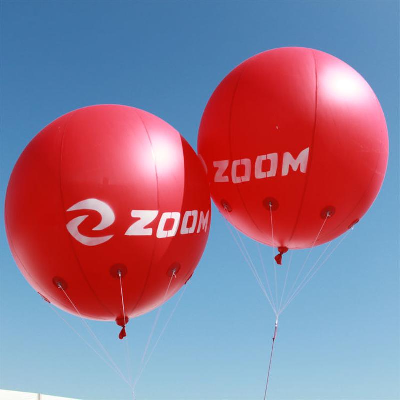 定制图案升空球飘空气球可印logo印字印pvc房地产广告宣传重复用