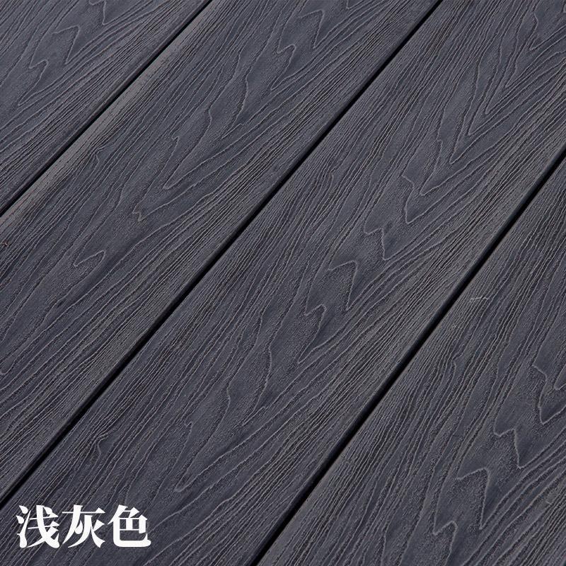 阳台木塑户外庭院园林栈道塑木板pe共挤地板圆孔wpc地板塑木地板