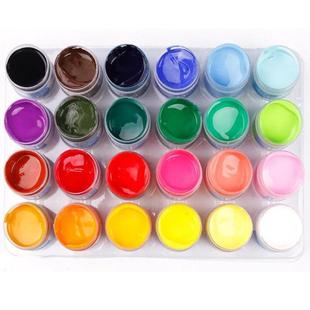 脱胶脱胶水粉颜料24色瓶装 22ml学生广告鲁美设计专业马蒂斯颜料