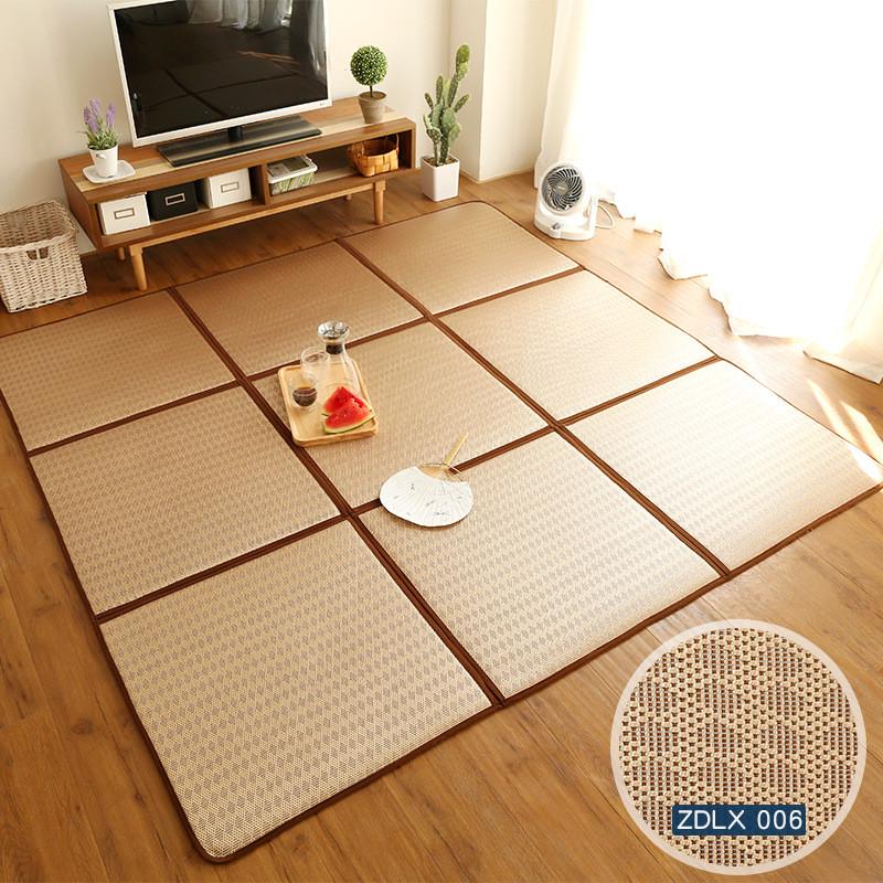 日式折叠地毯拼接地垫简约藤席榻榻米垫子卧室凉席宝宝儿童爬行垫
