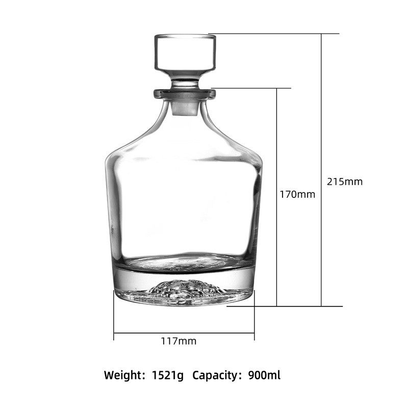 欧式水晶玻璃酒瓶醒酒器家用带盖密封酒壶洋酒红酒瓶酒瓶酒樽套装