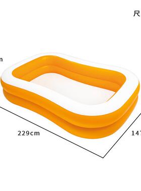 intex57181游泳池充气儿童家庭家用戏水池宝宝加厚水上乐园现货