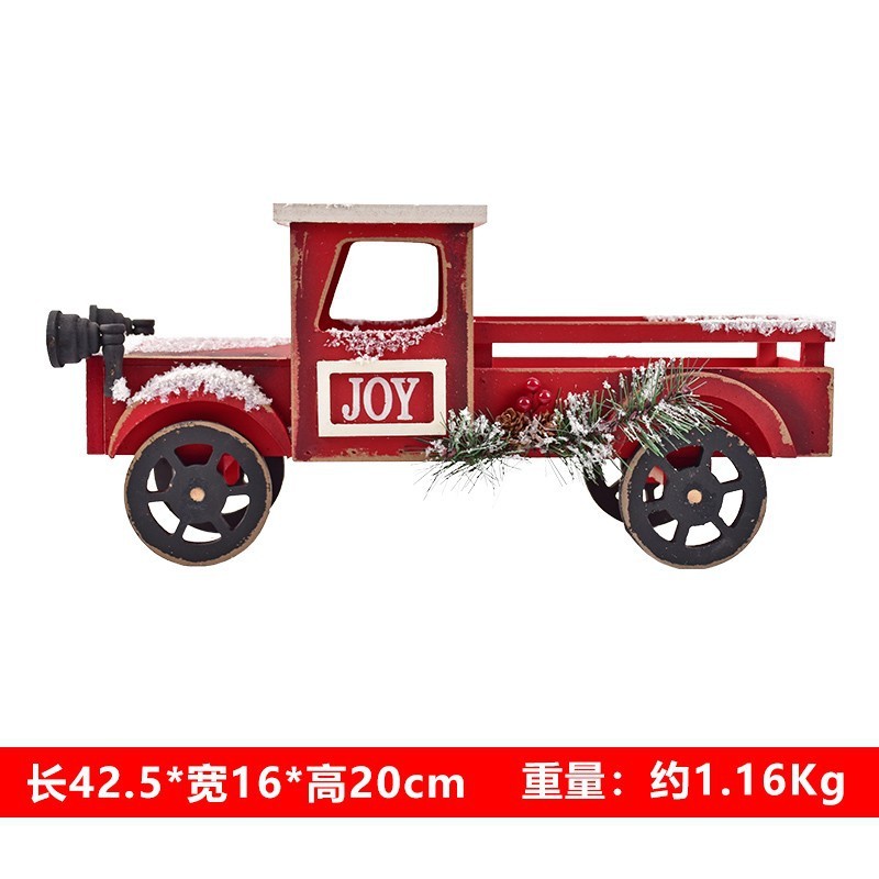 圣诞节装饰品装饰摆件木制信箱邮筒路灯摆饰酒店酒吧店铺前台创意